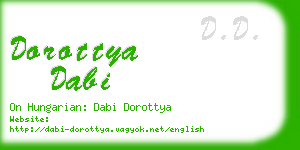 dorottya dabi business card